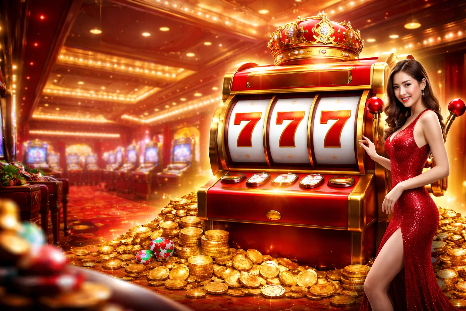 Hình ảnh chính trò chơi Nổ Hũ 7789bet với biểu tượng jackpot lớn và các máy slot hấp dẫn, nhấn mạnh việc đăng ký 7789bet.